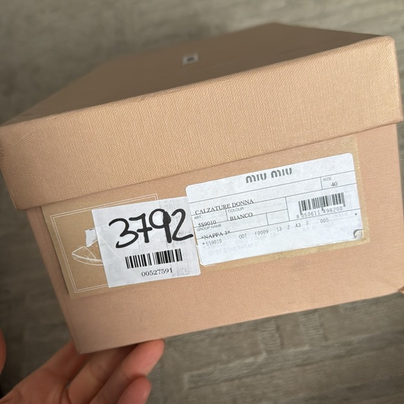 Miu miu leather slip ons cream - Picture 5 of 5